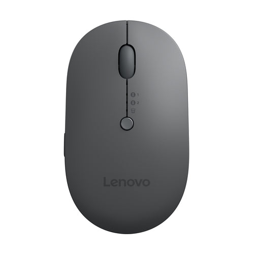 Bluetooth Optical Mouse Lenovo 2400 DPI Ambidextrous USB Type-C - Black