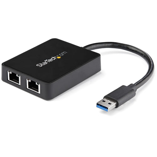 Gigabit Ethernet Adapter StarTech.com USB 3.0 Dual Port 5000 Mbit/s Wired - USB32000SPT