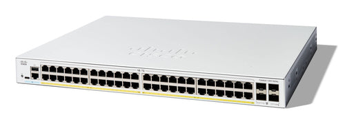 Network Switch Cisco Catalyst 1200-48P-4G 48-Port GE PoE 4x1GE SFP Managed L2/L3 - C1200-48P-4G