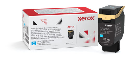 Toner Cartridge Xerox C320 C325 Cyan Standard Capacity 1800 Pages