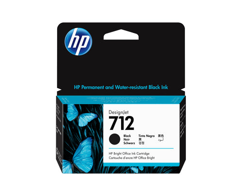 Ink Cartridge HP 712 38-ml Black Thermal for T210 T230 T250 T630 T650 - 3ED70A