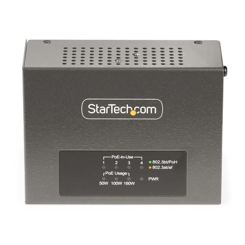 4-Port Multi-Gigabit PoE++ Injector 160W StarTech - Unmanaged Ethernet Adapter