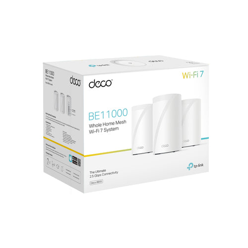 Mesh Wi-Fi TP-Link BE9300 Tri-Band 9300 Mbit/s Internal - DECO BE65(3-PACK)