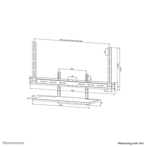 Neomounts AV40-500BL TV mount accessory